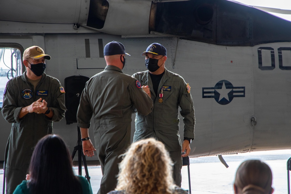 HSC 25 hold Change of Command Ceremony