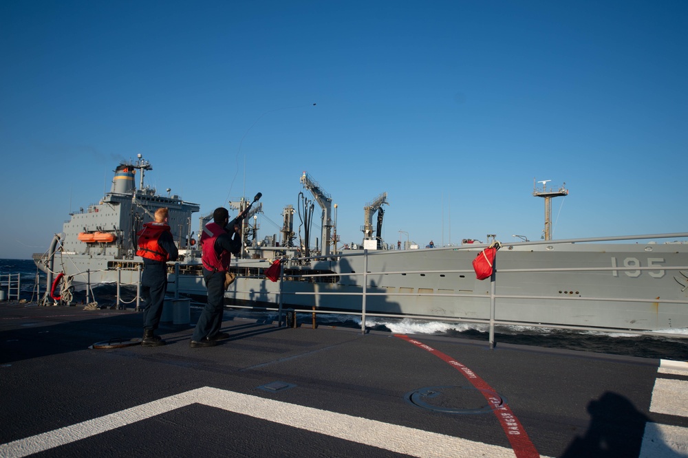Monterey Conducts Replenishment-at-sea