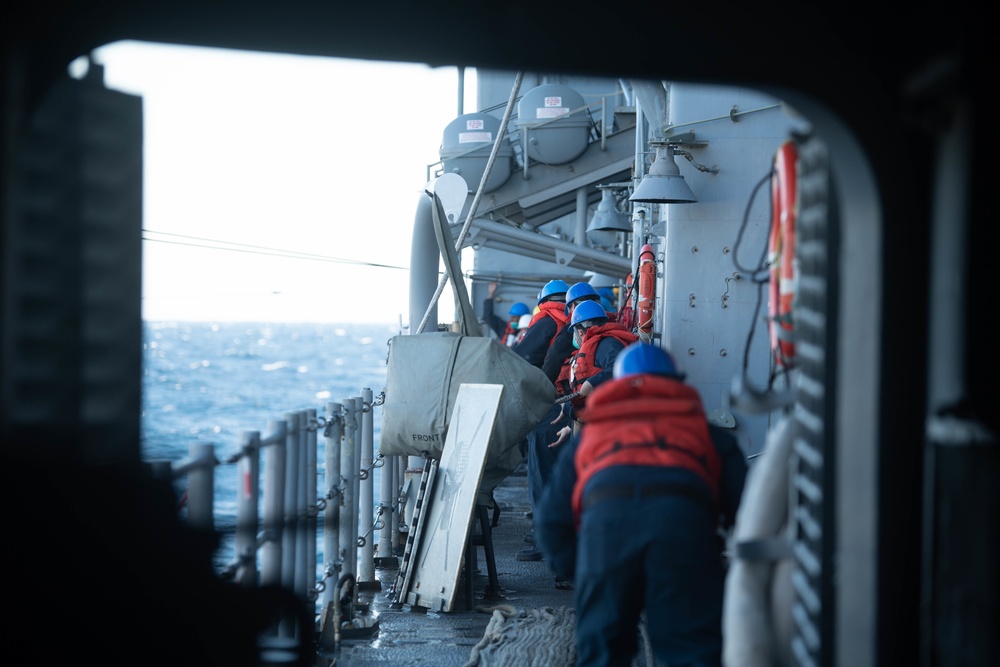 Monterey Conducts Replenishment-at-sea