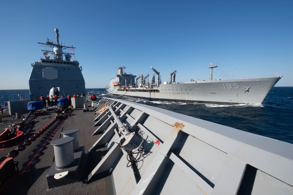 Monterey Conducts Replenishment-at-sea