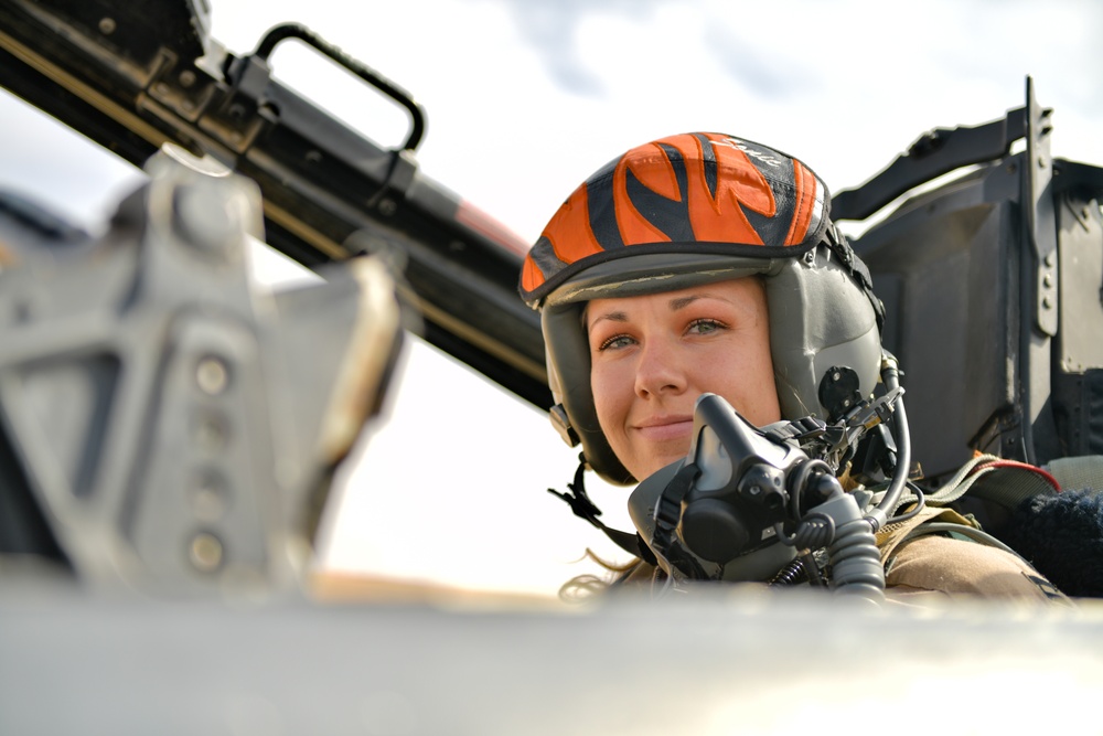 Weapons System Officer Steps to Her F-15E