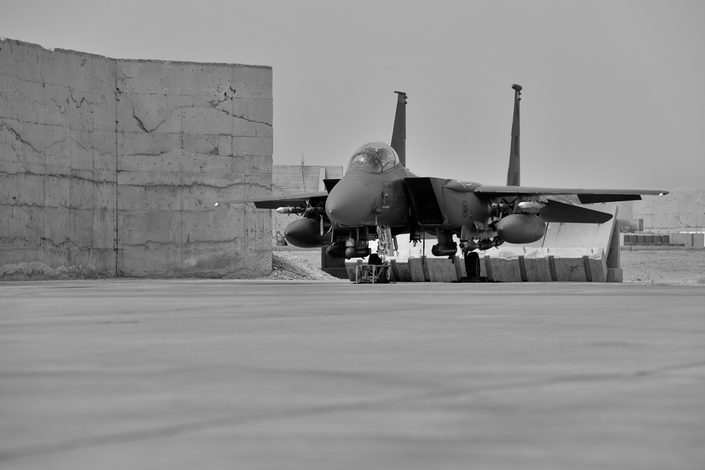 Weapons System Officer Steps to Her F-15E