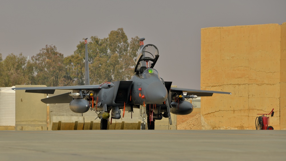 Weapons System Officer Steps to Her F-15E