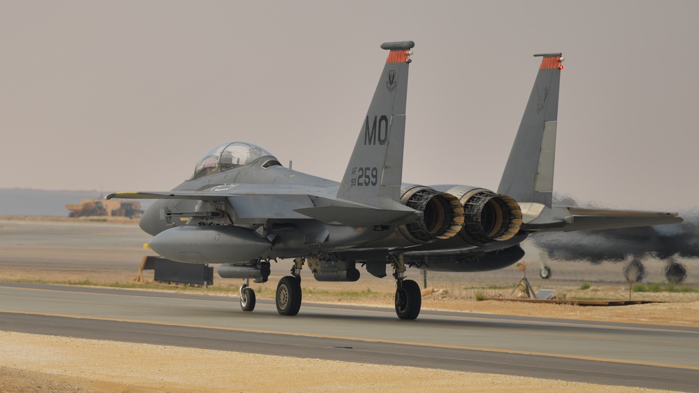 Weapons System Officer Steps to Her F-15E