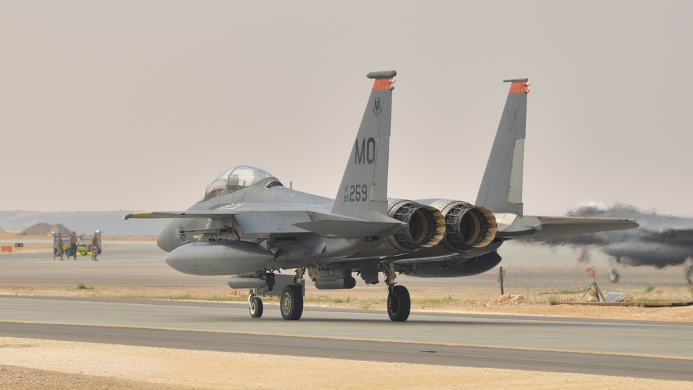 Weapons System Officer Steps to Her F-15E