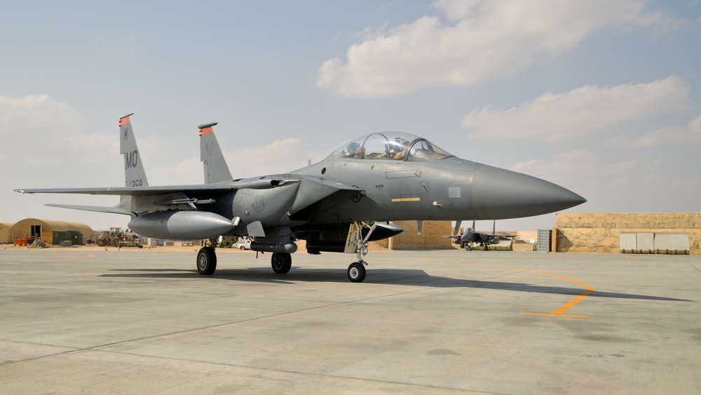 Weapons System Officer Steps to Her F-15E