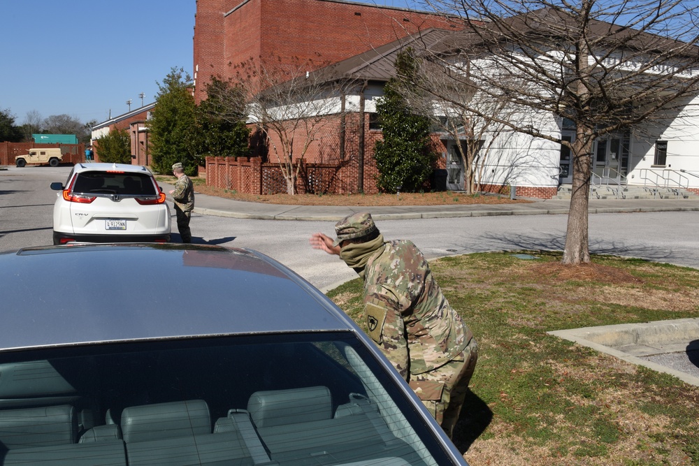 South Carolina National Guard Soldiers support COVID-19 vaccination center at Weldon Auditorium, Manning