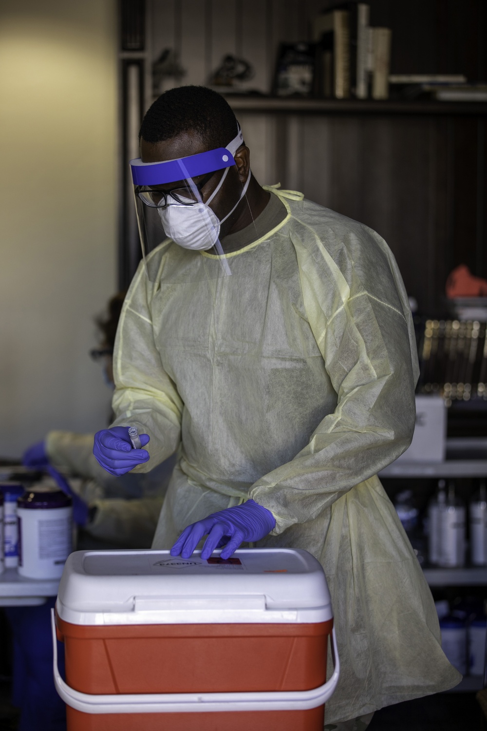 Arizona Air National Guard Administers COVID-19 Tests at Veteran's Home