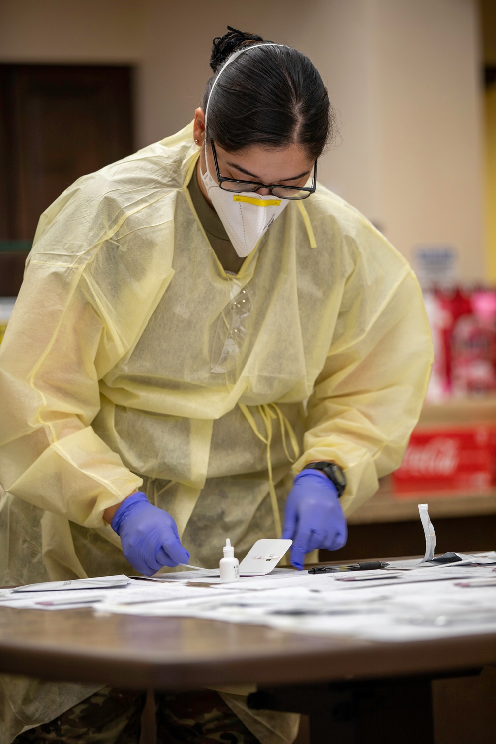 Arizona Air National Guard Administers COVID-19 Tests at Veteran's Home
