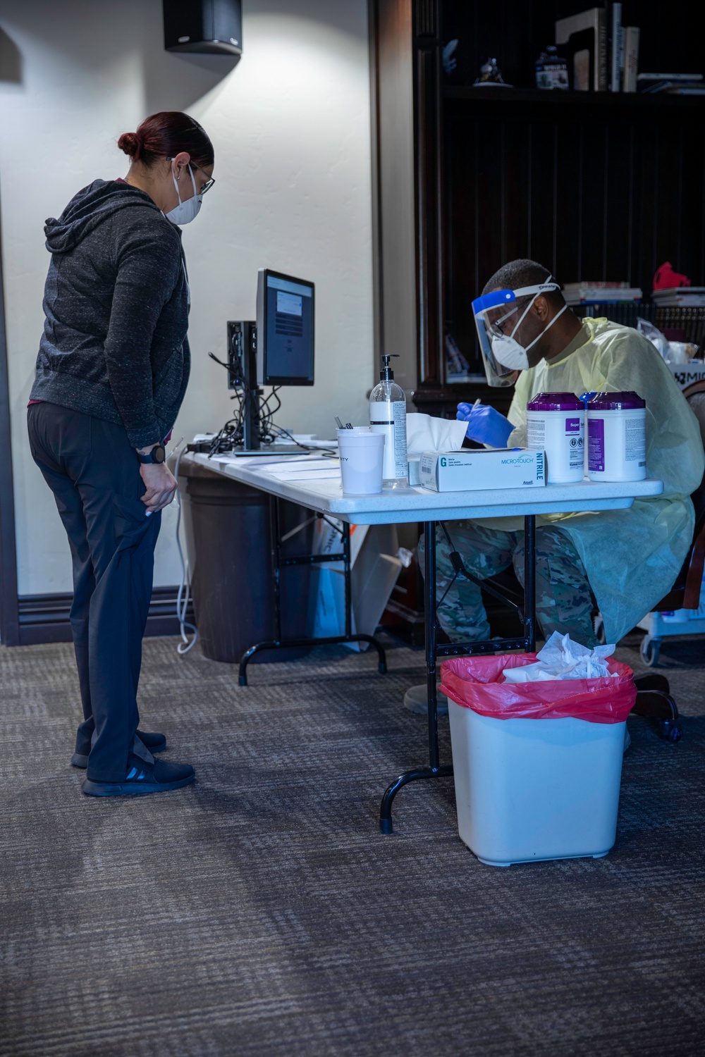 Arizona Air National Guard Administers COVID-19 Tests at Veteran's Home