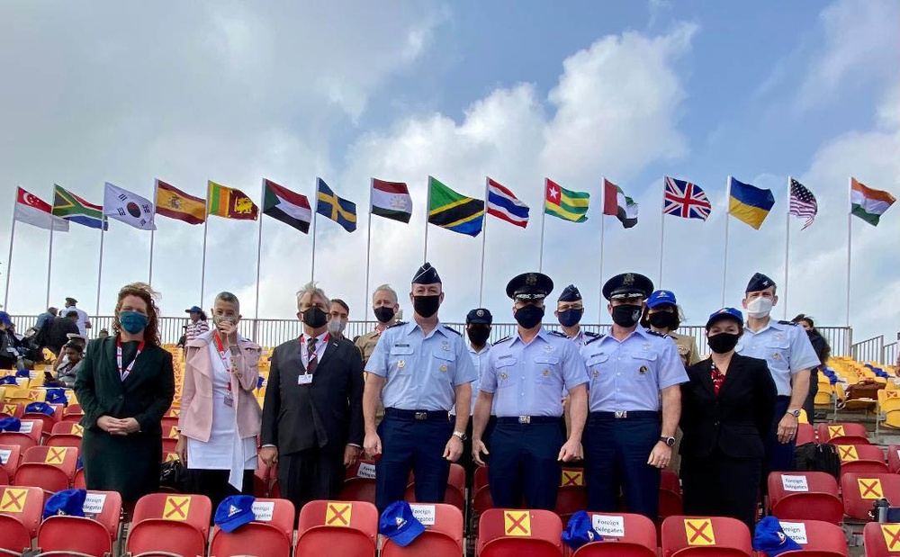 U.S. Dept of State and U.S. Air Force representatives at Aero India 2021