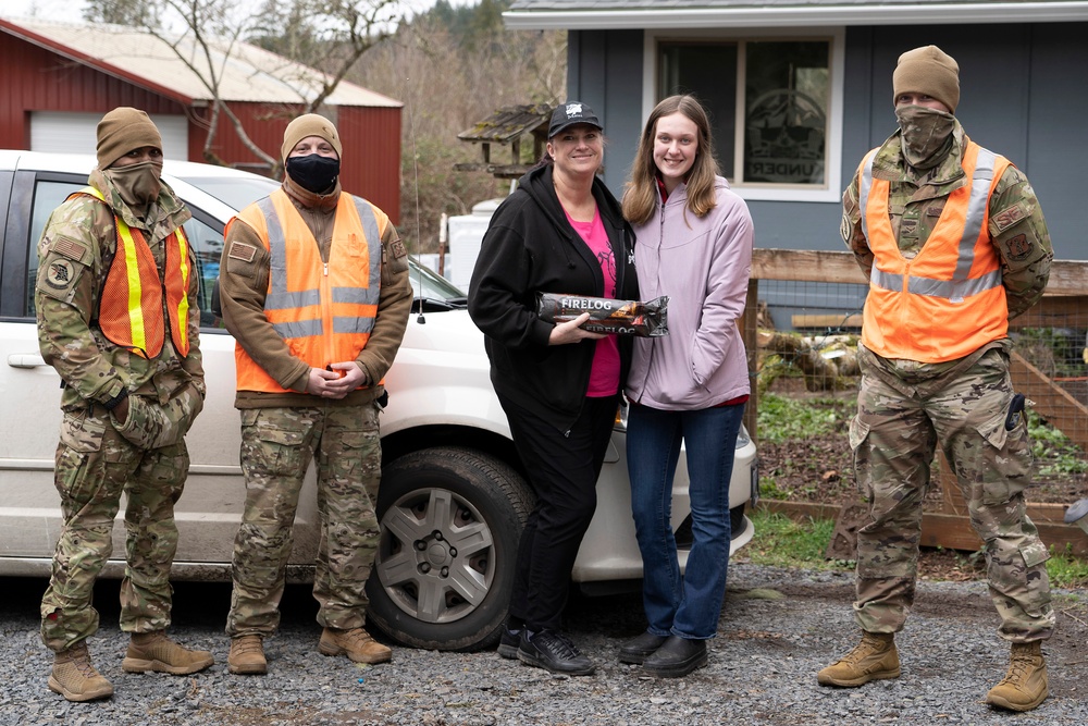 142nd Security Forces Squadron Helps Community After Winter Storm
