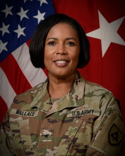 Brig. Gen. Patricia R. Wallace command photo