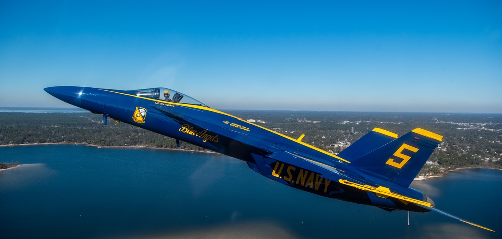 Blue Angels Flight Over NAS Pensacola