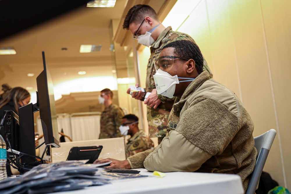 New Jersey Soldiers assist at COVID-19 Vaccine Mega-Site