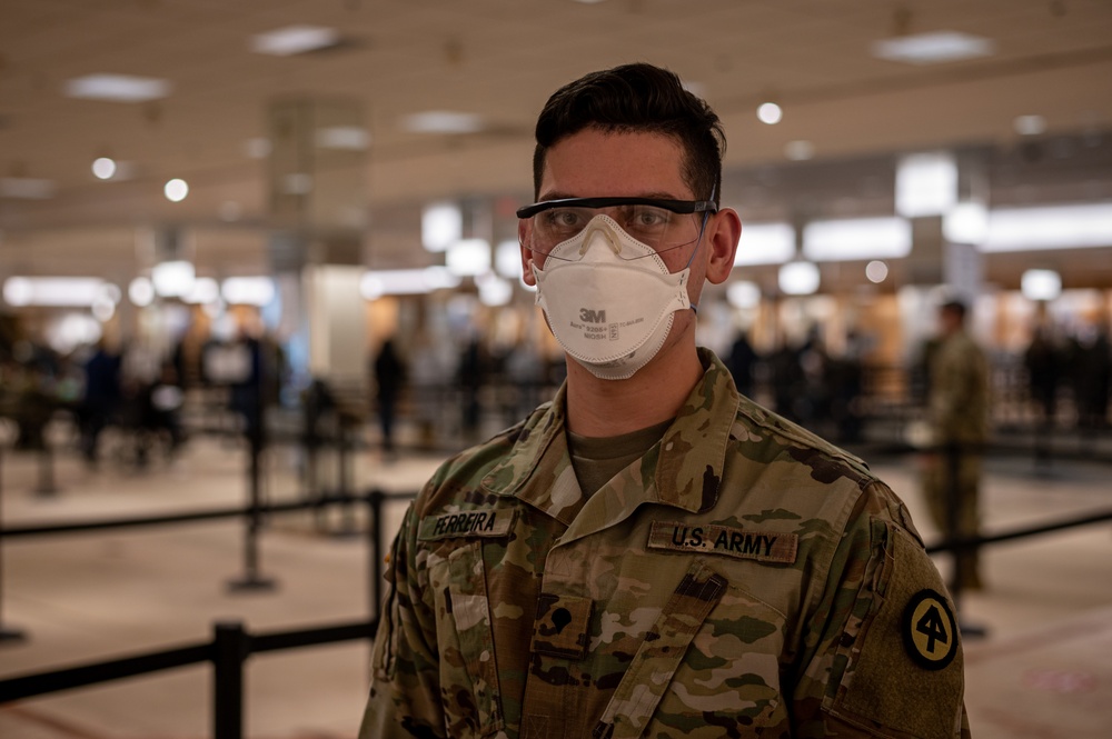 New Jersey Soldiers assist at COVID-19 Vaccine Mega-Site