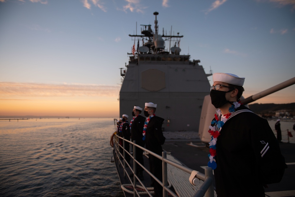 USS Princeton returns to San Diego