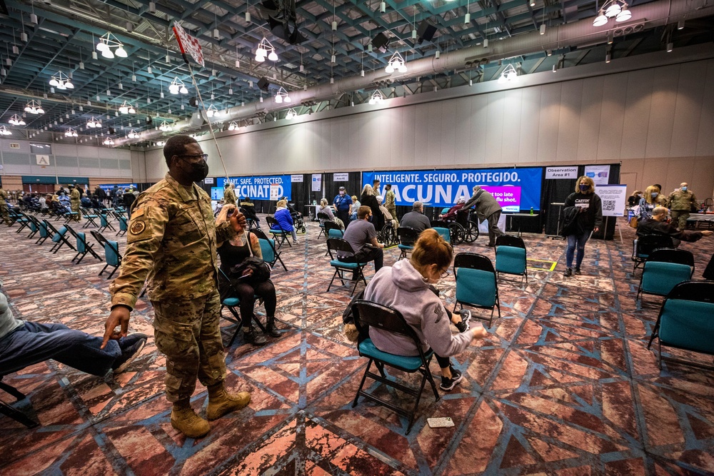 New Jersey Airmen support COVID-19 vaccination site