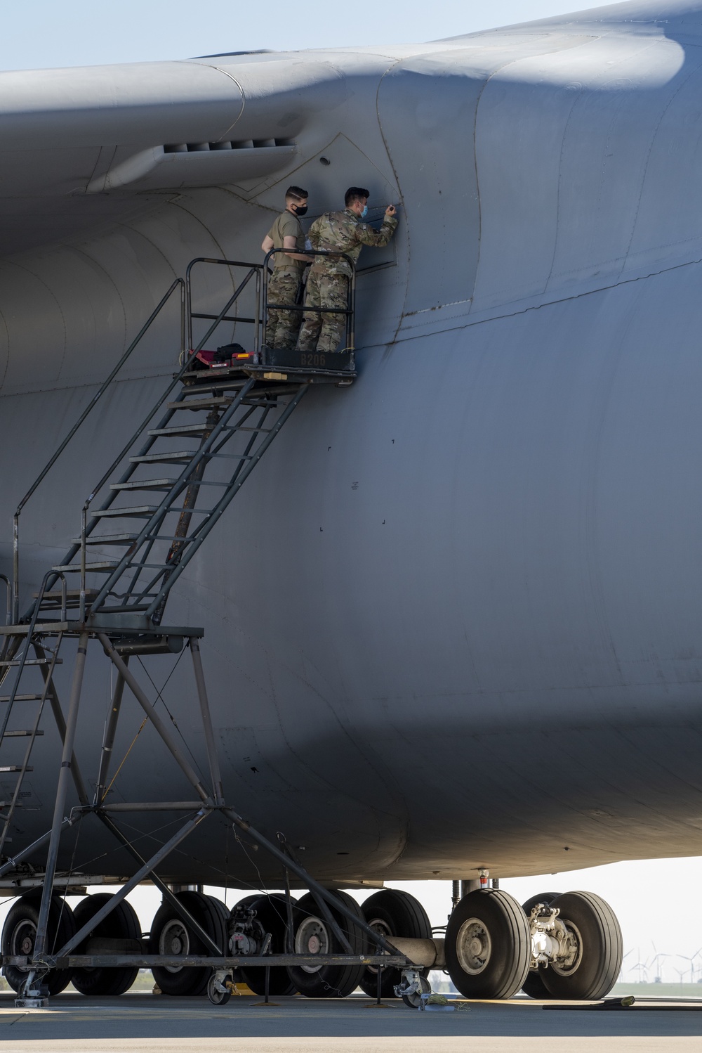 349th Aircraft Maintenance Squadron service C-5M Super Galaxy