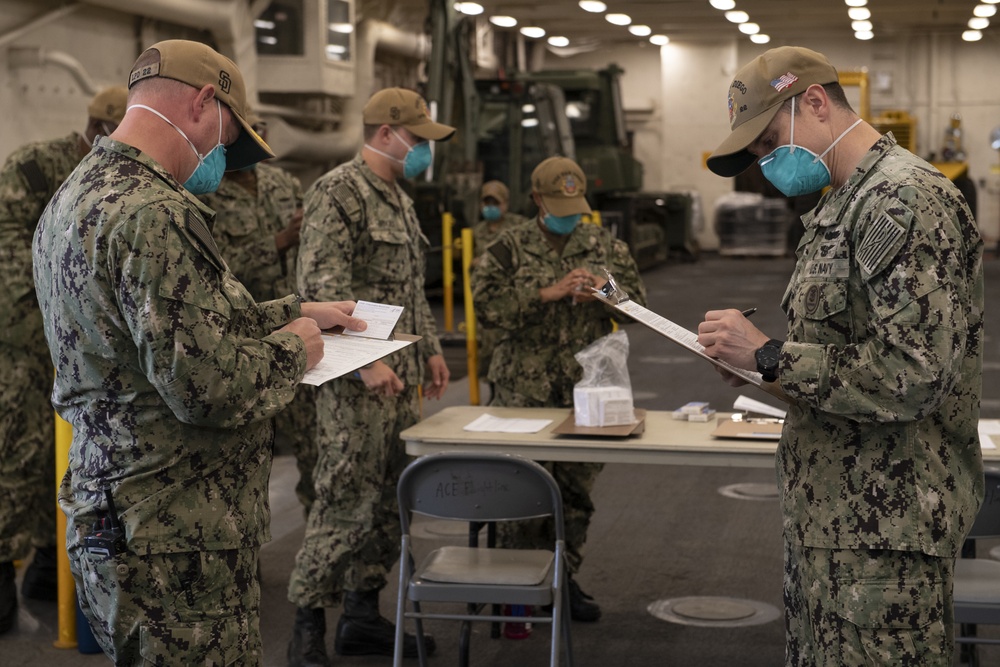 USS San Diego Gets COVID-19 Vaccinations