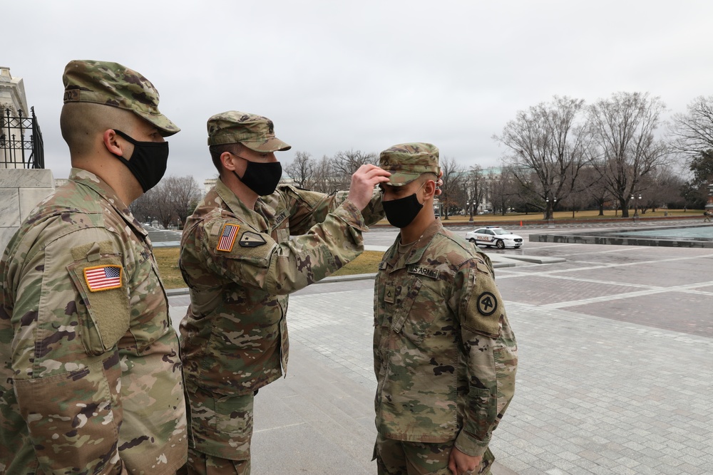 New Jersey National Guard soldiers promoted on Capitol steps