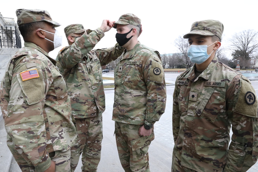 New Jersey National Guard soldiers promoted on Capitol steps