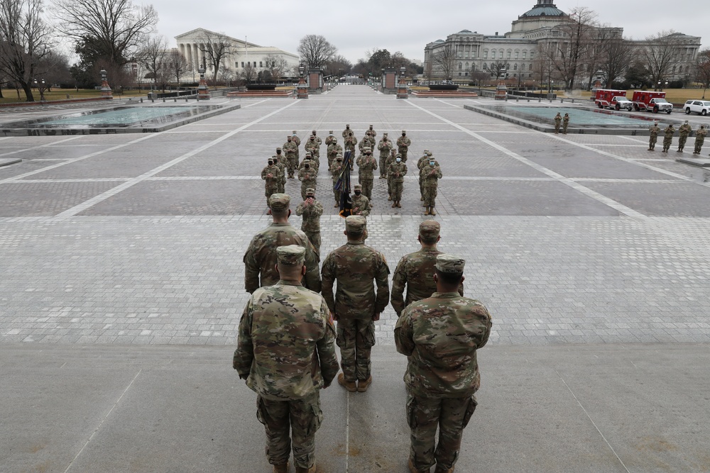 New Jersey National Guard soldiers promoted on Capitol steps