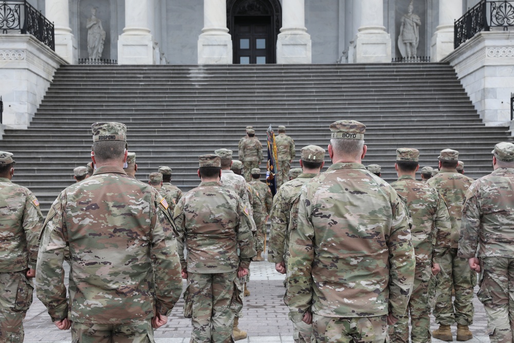 New Jersey National Guard soldiers promoted on Capitol steps