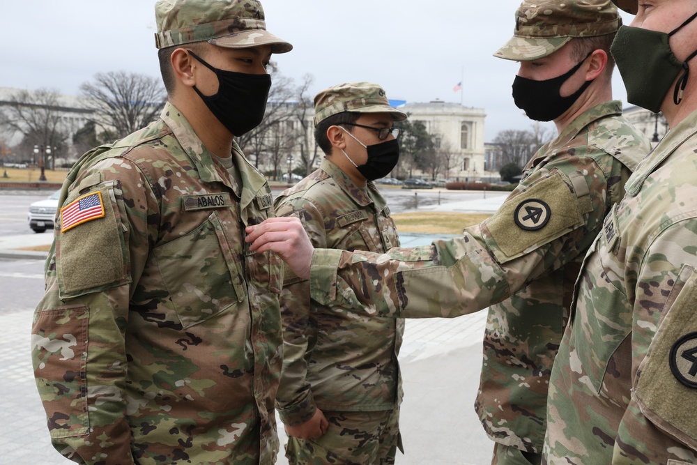 New Jersey National Guard soldiers promoted on Capitol steps