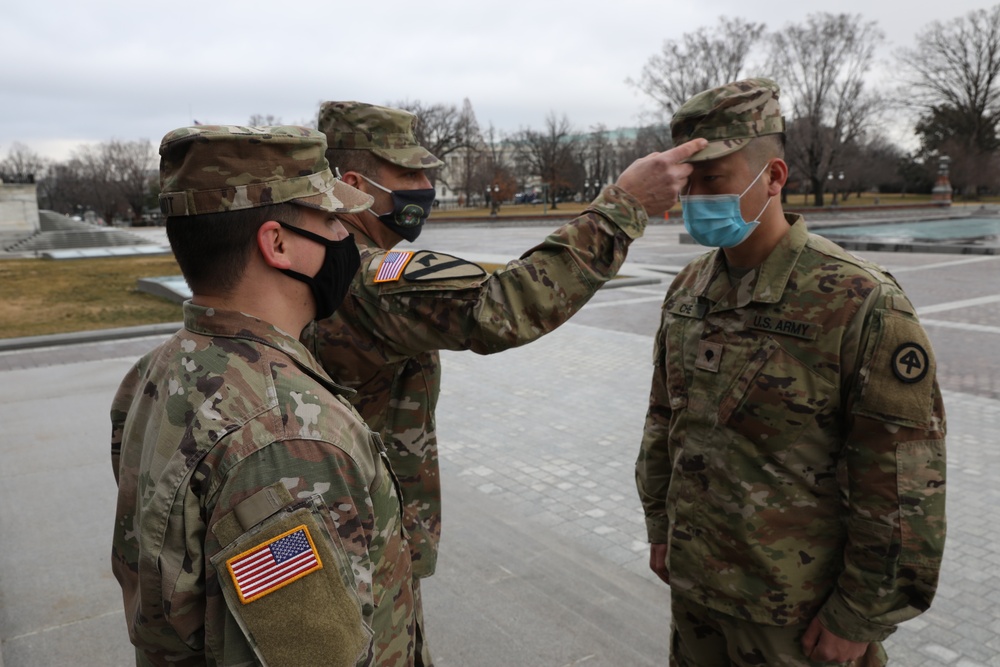New Jersey National Guard soldiers promoted on Capitol steps