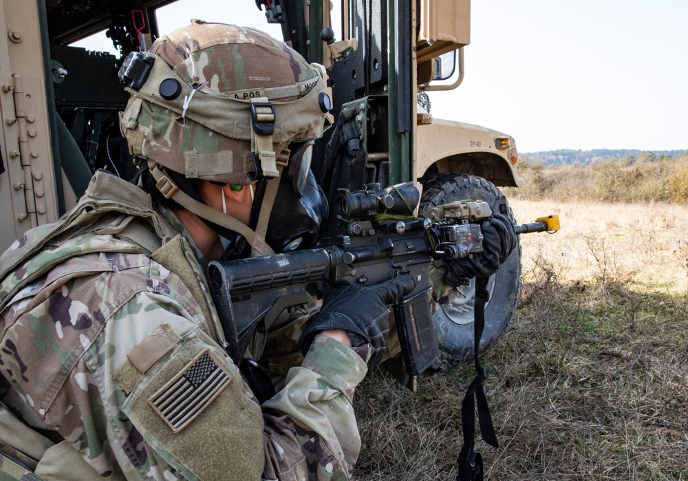Military Police operation set-up for Combined Resolve XV