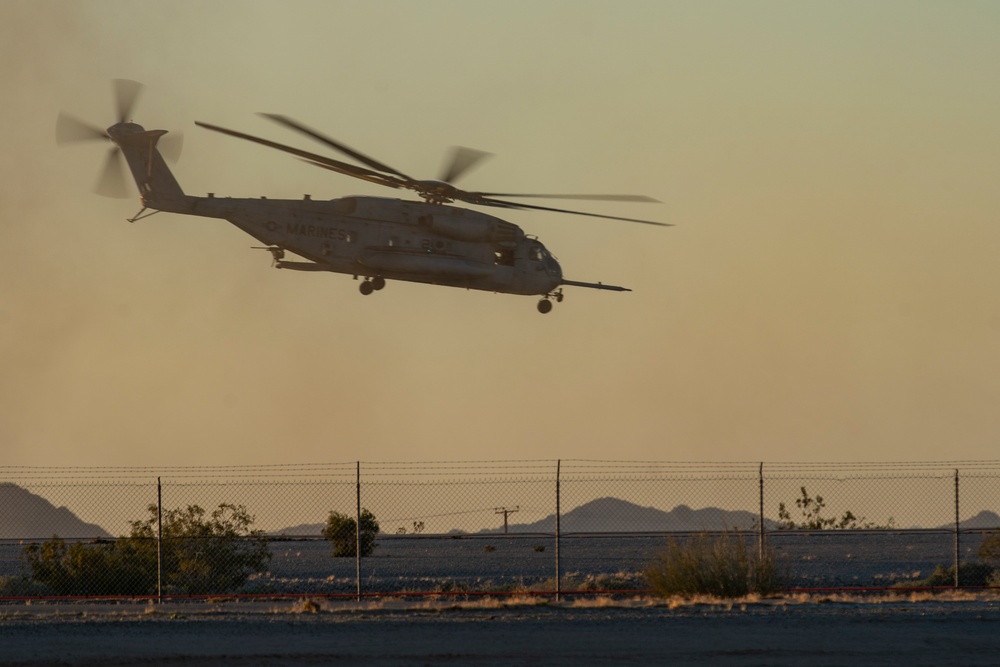 VMM-165 Launches Aircraft in support of Night Raid during RUT