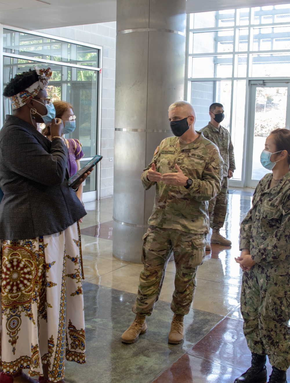 Service members conduct Community Vaccination Center Rehearsal in U.S. Virgin Islands
