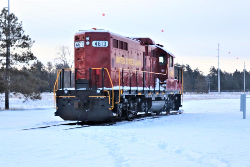 Army locomotive at Fort McCoy