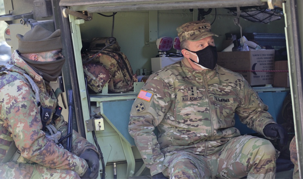 Lt. Gen. John S. Kolasheski Visits Combined Resolve XV