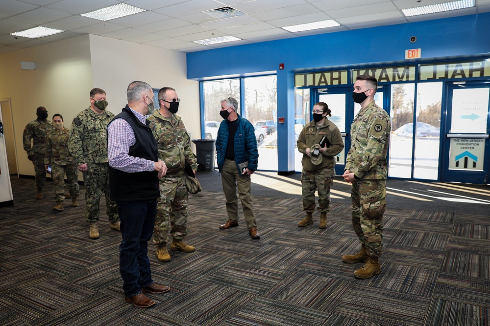 Brig. Gen. Jeffrey P. Van Visits Vaccine Mega-Site