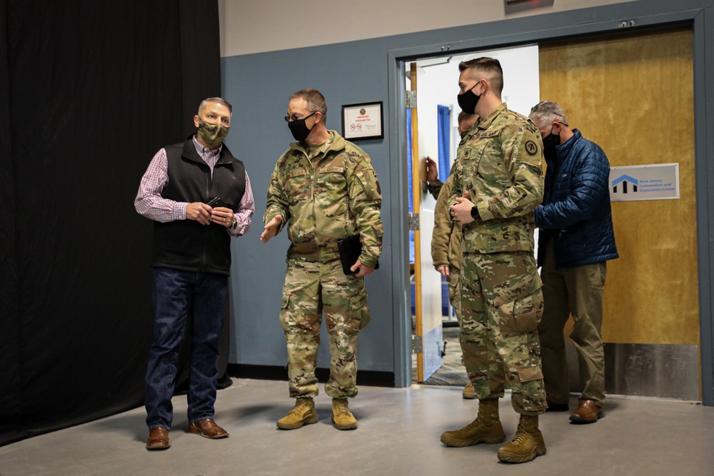 Brig. Gen. Jeffrey P. Van Visits Vaccine Mega-Site