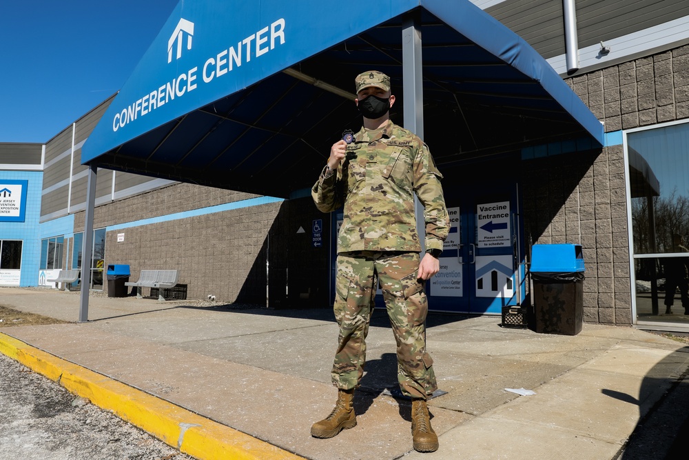 Brig. Gen. Jeffrey P. Van Visits Vaccine Mega-Site
