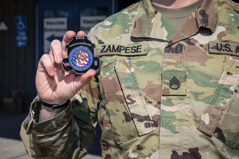 Brig. Gen. Jeffrey P. Van Visits Vaccine Mega-Site