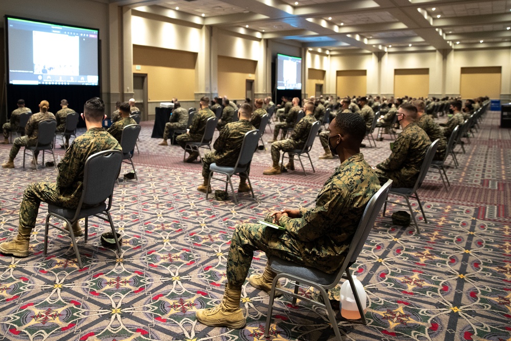 U.S. Marines and U.S. Navy Sailors prepare to support FEMA vaccination effort in Philadelphia