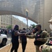 District of Columbia National Guardsman interacts with members of the public