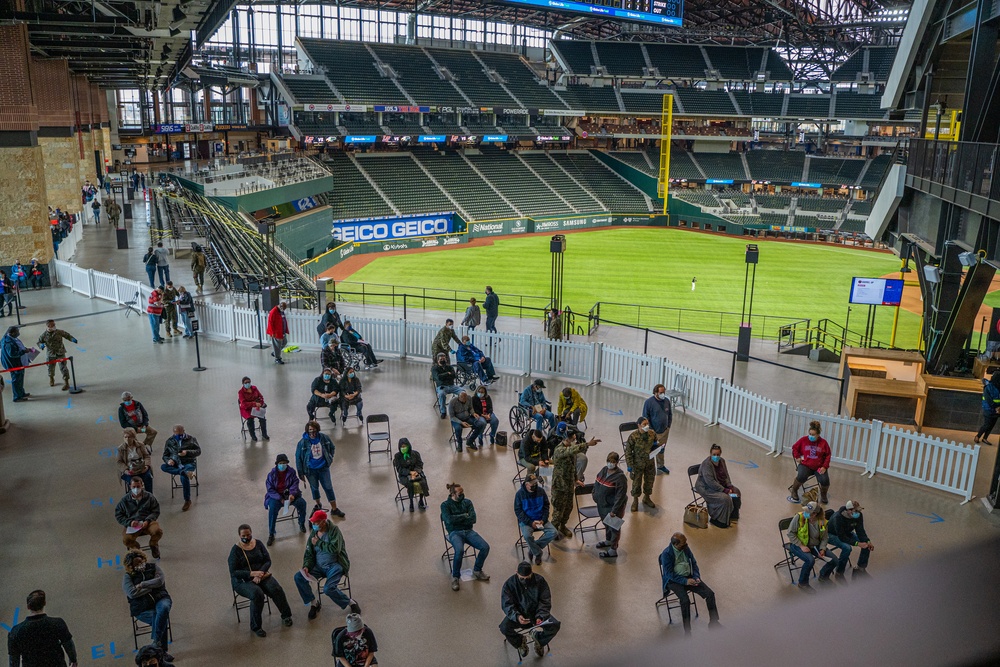 1st MLG administers COVID vaccines at Globe Life Field Community Vaccination Center