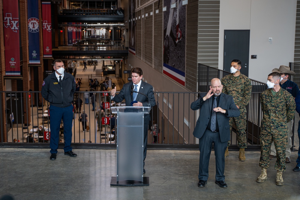 1st MLG administers COVID vaccines at Globe Life Field Community Vaccination Center