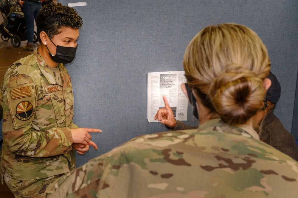 U.S. Air Force supports the Medgar Evers College COVID-19 Community Vaccination Center