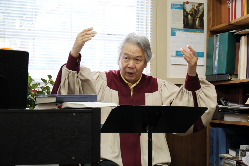 Camp Zama choir director celebrates 40 years on the job