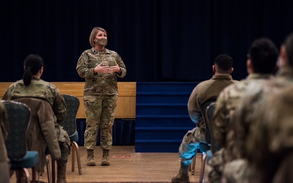 5th Air Force Command Chief holds Enlisted All Call
