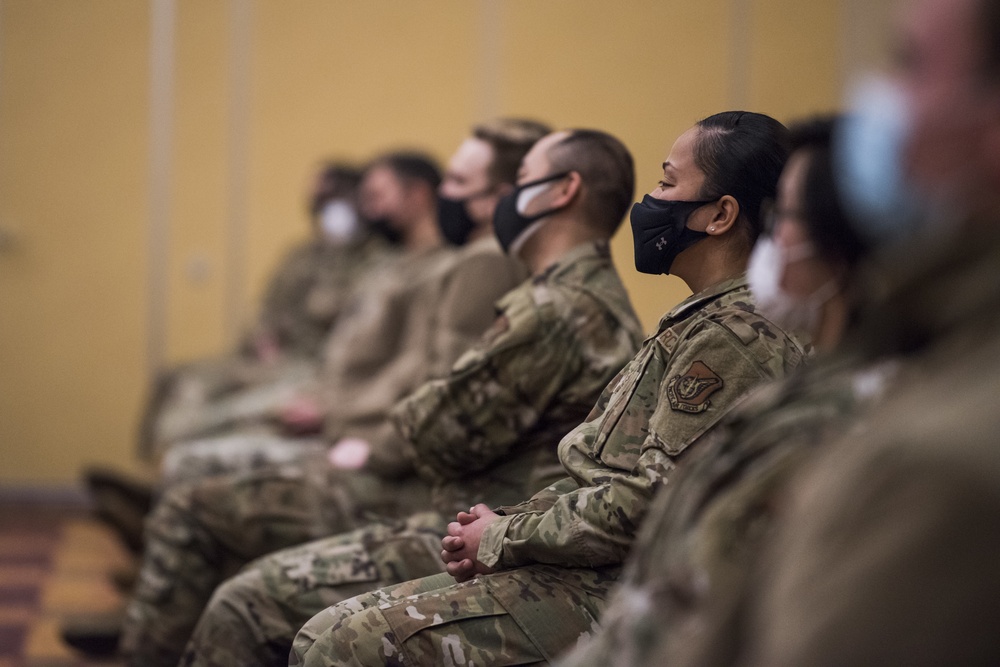 5th Air Force Command Chief holds Enlisted All Call