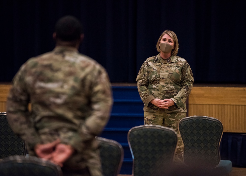 5th Air Force Command Chief holds Enlisted All Call