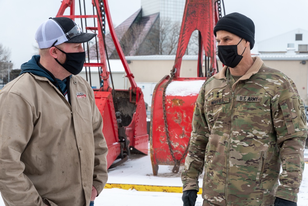 Major General Robert F. Whittle, Jr. visits the USACE Buffalo District's Cleveland field office