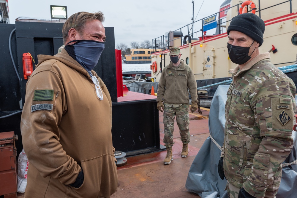 Major General Robert F. Whittle, Jr. visits the USACE Buffalo District's Cleveland field office